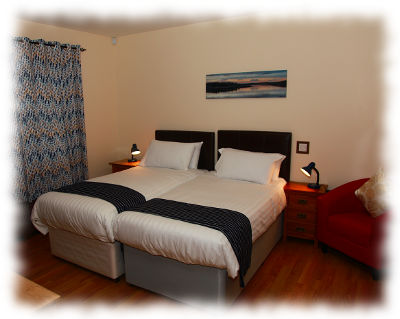 Bedroom 2 – Twin room with en-suite wet room